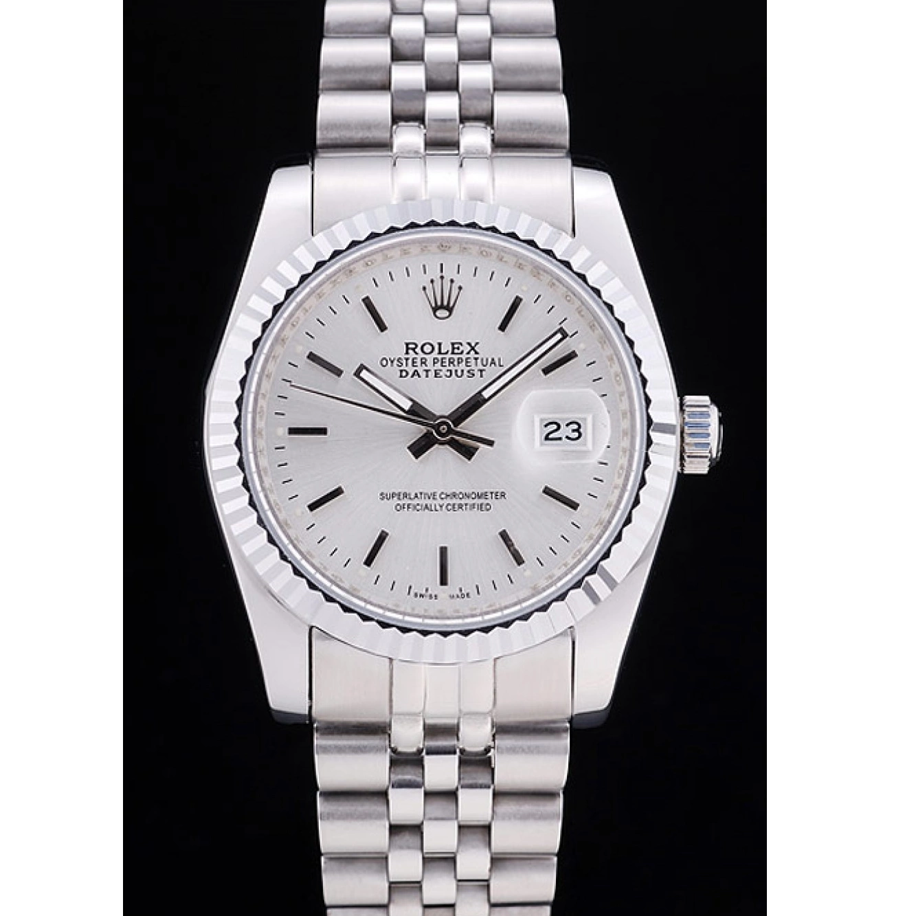 MiroTime 0808 Rolex Datejust Silver Dial Ribbed Bezel 7457